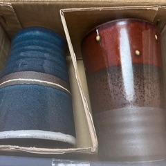 焼酎カップペア陶器の画像