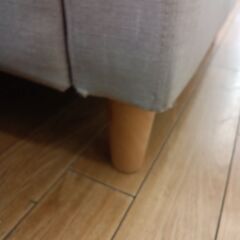 ★ジモティ割あり★  ２人掛けソファ ベージュ H75×D70×W120 クリーニング済み TK7121の画像