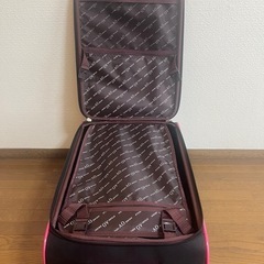 【3日間限定💫】ATSUKI ONISHI キャリーバッグ（ピンク×ブラック）の画像