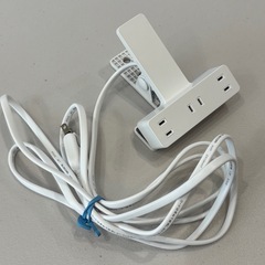 ②エレコム(ELECOM) クリップタップ 雷サージ付 ホコリシャッター付 3個口 2.5m ホワイト T-KF03-2325WHの画像