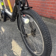 YAMAHA  pas kiss電動アシスト自転車 ブラック 大きなカゴ付きの画像