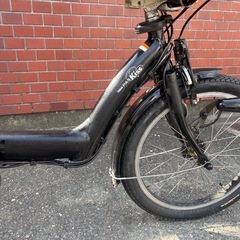 YAMAHA  pas kiss電動アシスト自転車 ブラック 大きなカゴ付きの画像