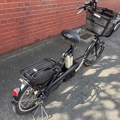 YAMAHA  pas kiss電動アシスト自転車 ブラック 大きなカゴ付きの画像