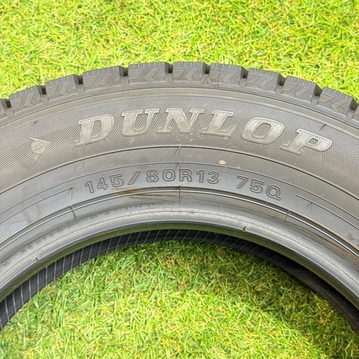 【決まりました】【美品】145/80R13 75Q　交換工賃込み　スタッドレスタイヤ　4本　　ダンロップ