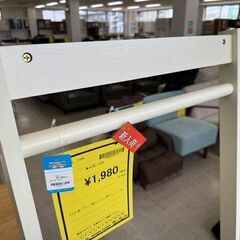 J3146　【リユースのサカイ柏店】　ハンガーラック　ホワイト　 の画像
