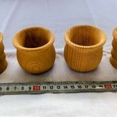 🍓 屋久杉：徳利＋お猪口６個、木製：お猪口４個 ／合計１１品の画像
