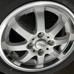 無限　14インチアルミホイール　夏タイヤ付きの画像