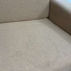 ソファー 2.5人掛け フロア ワイドソファ FBS-2P-W クッション付き ひじ置き付き ゆったり ベージュ 布張り ウレタン 2.5人一人暮らし 新生活【P】の画像