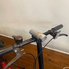 【防犯登録無料】20インチ折りたたみ自転車　赤の画像