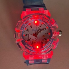 キティ　腕時計　LEDで光るの画像
