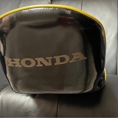 希少 チョビ三段シート HONDAロゴ入り エイプ 金×黒の画像