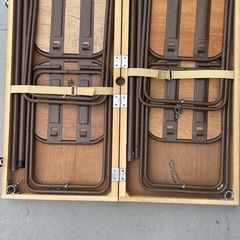 GREEN LAND 折りたたみテーブル チェア4脚セット キャンプ アウトドアの画像