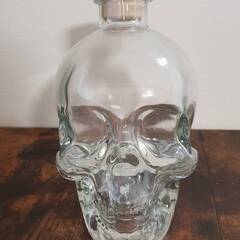 クリスタルヘッドウォッカ 空ボトル（スカルボトル）インテリア・花瓶・飾り用の画像