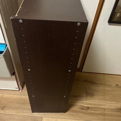 (取引中)カラーボックス　茶色　三段　収納棚の画像