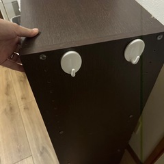 (取引中)カラーボックス　茶色　三段　収納棚の画像