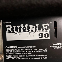 ベースアンプ　FENDER スクランブル60の画像