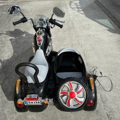 子供用　電動　サイドカー　電動バイクの画像