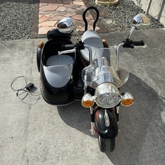 子供用　電動　サイドカー　電動バイクの画像