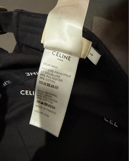 正規品_破格‼️美品クリーニング済_CELINE セリーヌ ベースボール キャップ ブラック