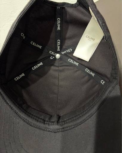 正規品_破格‼️美品クリーニング済_CELINE セリーヌ ベースボール キャップ ブラック