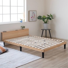 木製ダブルベッド　ほぼ新品　分解済の画像