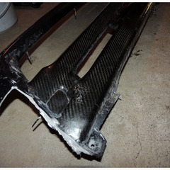 エボX（CZ4A）自作カーボングリルの画像