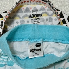 値下げしました！ムーミン　reima レイマ　ベビー服　長袖ロンパース長ズボン　セット売りの画像