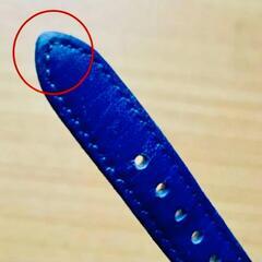 【美品】 FOSSIL フォッシルES3795 ゴールド×ブルーレザー 腕時計の画像