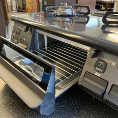 イ2511-022 Paloma ガステーブル PA-S46B-R LPガス用 2023年製 キズ汚れ有り 比較的美品の画像