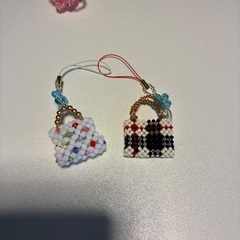 ビーズチャーム　根付け　の画像