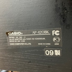 CASIO デジタルピアノ セルヴィアーノ CASIOAP-420BKの画像