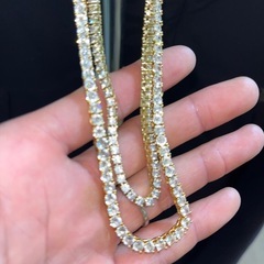 45cm /50cmテニスチェーンにほんせっと2本セットの画像