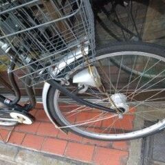 ２６インチ　オートライトつき自転車　使用感、サビありで格安！　京都市北区～の画像