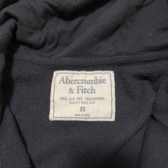 Abercrombie & Fitch メンズ　パーカー　ブラックの画像