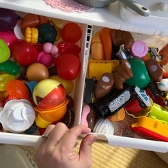 手作りおままごとキッチンの画像