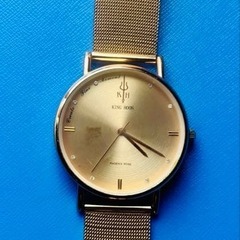 KING HOON アナログ腕時計 ゴールドの画像