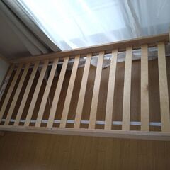 IKEA ベッド マットレス付き 150cm ソファーとしても使用可能 イケアの画像