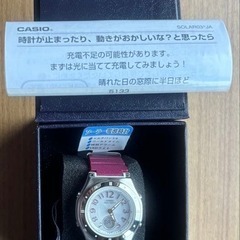【未使用】カシオ LWA-M143-4AJF レディース ソーラー電波腕時計の画像