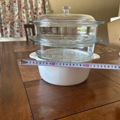 カントリー風　蒸し器鍋の画像