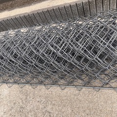 DIY ひし形金網チェーンリンクフェンスの画像