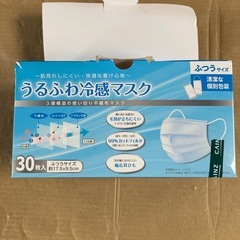うるふわ冷感マスク27枚　個別包装の画像