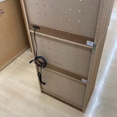 A-448【リユースのサカイ野々市店】ジモティ来店特価‼ 食器棚 2枚扉 ライトブラウン 木目調 クリーニング済みの画像