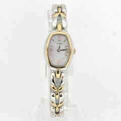 ジャンク扱い 要二次電池交換 CITIZEN エコドライブ B035-S047358 ソーラー腕時計 3針 レディース シェル文字盤 ブレスウォッチ 札幌市 清田区 平岡の画像