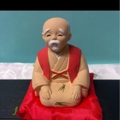ご長寿人形　陶器製置物の画像