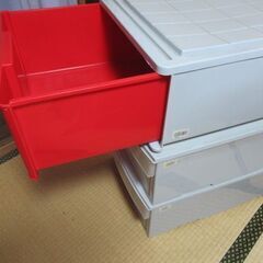 クローゼット等にも　収納ケース4個セットの画像