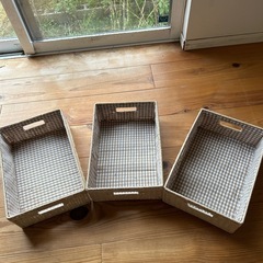 取引中　ニトリのカゴ3個の画像