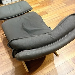無印良品　ハイバックリクライニングソファー　オットマン付の画像