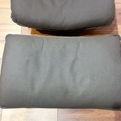 無印良品　ハイバックリクライニングソファー　オットマン付の画像