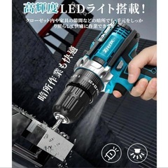 【新品未使用/2点あり】電動ドライバー 電動ドリル 木工用 小型 軽量 DIY バッテリー2個の画像