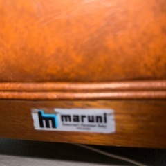 【定価約20万】MARUNI 1人掛けソファ 猫脚　アンティークの画像